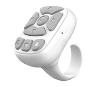 Phone Scrolling Ring - Video Remote Control, Selfie Camera Shutter | Bluetoth Media Button Accessory, Hands-Frree Smartphone Controller, Wireless Tap Click Device for Social Apps, Vlogging, Recording
