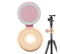 Phone Selfie Light, ABS PC Metal Magnetic Portable Phone Lamp, 360 Degree Adjustable LED Lights with Mirror for Makeup, Video Recording, Vlog, Conference, Photography, Outdoor Activities