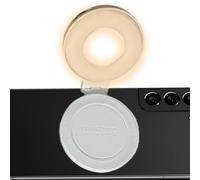 Phone Selfie Light, Magnetic Portable Phone with Mirror, 360 Degree Adjustable Rechargeable Lamp for Conference Calls, Video Recording, Makeup, Outdoor Vlogging, Travel, Social Media Content Creation