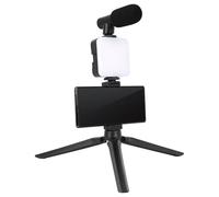 Phone Selfie Light - Selfie Stick Tripod, Clip-On LED Ring Light | Multi-Functional Phone Stand with Light, Portable Phone Selfie Tripod Mount, Stable Cell Phone LED Selfie Lamp for Live Broadcast