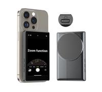 Phone Selfie Monitor Screen with Zoom, Magnetic Back Camera Monitor with Front/Rear Camera Switch for iPhone, Wireless External Selfie Mirror Screen with Remote Shutter for Vlog Photo Live Stream