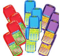 Phone-Shaped Fruit Flavour Lollipops 30g | 3 Flavours: Strawberry, Blue Raspberry, Watermelon | Colourful Candy | 12 x Pop
