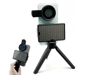 Phone Shoot Selfie Light with 52mm CPL Filter, Tattoo Light with LED Beads for Video Shooting TikTok YouTube, Portable Selfie Light Adjustable Brightness Suitable for Phone Camera Laptop iPad
