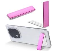 Phone Slim Kickstand, 2PCS Vertical and Horizontal Alloy Phone Case Stand Ultra-Thin Cellphone Holder Small Adjustable Phones Stand Universal Foldable Cellphone Kickstand for Phones Cases Tablet, Pink