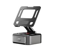 Phone Speaker Stand For Desk - Swivel Compact Tablet Mount, Versatile Channel Sound System, Stable Angle Grip Rest, Tech Gadget Device, Audio Boost Dock | for Study