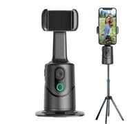 Phone Stabilizer for Video Recording AI Tracking 360° Rotation | Cell Phone Stabilizer for Filming,Face Recognition for Live Streamers Photography Beginners Smartphone Filmmakers Content Creators