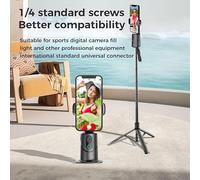 Phone Stabilizer for Video Recording AI Tracking 360° Rotation, Cell Phone Stabilizer for Filming, Face Recognition for Live Streamers Photography Beginners Smartphone Filmmakers Content Creators