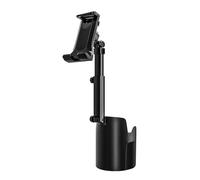 Phone Stand Expander with Cell Phone Mount 360 Rotation Cup Holder Expander Smartphone Mount Auto Interior Accessories Rotation Phone Stand(Black)