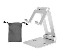 Phone Stand for Desk, Aluminum Alloy Adjustable Bedside Tablet Mobile Phone Holder for iPhone 16 15 14 13 12 11 Pro Max XR X 8, HUAWEI, Galaxy, XIAOMI, All Phones