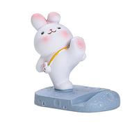 Phone Stand for Desk, Cartoon Resin Cute Bunny Desk Mobile Phone Holder for iPhone 16 15 14 13 12 11 Pro Max XR X 8, HUAWEI, Galaxy, XIAOMI, All Phones