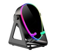 Phone Stand Speaker - -Function With Colorful Light, Live Streaming Accessory, 2000mAh Battery | Colorful Light Music Speaker For Live Streaming Charging | For Home College Dorm Study Travel En