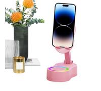 Phone Stand with Induction Speaker | Luminous Wireless Induction Speaker | Tablet Stand and Sound Station for Recording Movies Streaming Music Travel