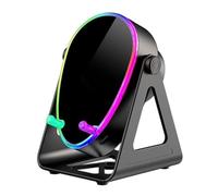 Phone Stand with Speaker - 2000mah Multi-Function Phone Dock, Speaker with Colorful Led Light | Adjustable Holder for Live Streaming Charging Music Listening Home College Dorm