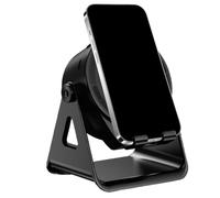 Phone Stand with Speaker - Wireless Induction Audio Speaker with Light,360 Degree Rotation Intelligent Sensing Interaction Electronics for Travel Outdoor Car Nightstand Desk Bathroom Shower