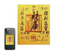 Phone Stickers, Inspirational Fortune Gold Card Motivational Decals, 1.97x1.57 Inches, Waterproof Treasury Foil Stickers for Adults, Friends, Home, Office, Birthday, and Gift