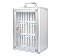 Phone Storage Cabinet for 12/24/36/48/60 Mobile Devices, Aluminum Wall-Mounted Holder, nizer for Schools and Businesses, Durable and Stylish Design