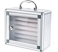 Phone Storage Cabinet with Lock - 60 Slots Aluminum Alloy Wall Phone Box for Classroom and Factory Use