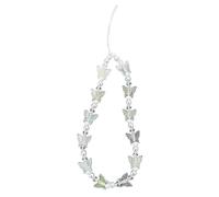 Phone Strap Wrist Strap Butterfly Bead Chain Phone Charm Anti-Lost Y2K Cell Phone Strap Hanging Cord for Women Acrylic Phone Strap Butterfly Phone Chain, フリーサイズ