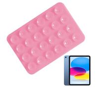 Phone Suction Pad, Silicon Suctions Smartphone Case Mount, Non Slip Suction Phone Holder, Sticky Phone Grip Hands- Strong Grip Holder For Selfies & （black And Pink）