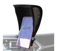 Phone Sun Shade, Anti Glare Screen Cover, Foldable Heat Blocking Visor, Authentic Car Phone Shade for Navigation Use in Suvs Sedans Trucks Rvs Motorcycles 7.48x5.51in