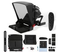 Phone Teleprompter, Portable Remote Control Teleprompter Video Recording Prompter for Phone, Camera, Tablet, Online Teaching Vlog