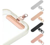 Phone Tether Tab, 4 Pack Phone Lanyard Tab Universal Phones Lanyards Pad Rotatable 360° CellPhone Lanyard Tether Patch Mobilephone Strap Tabs Replacement Part for All Full Phones Cases