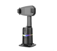 Phone Tripod, Auto Tracking Tripod, 360° Rotation Phone Cooler Tracking Tripods for Live Recording, Face & Human Figure Tracking, 8-Hour Battery