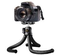 Phone Tripod, Goocong Flexible Tripod for Cell Phone with Cell Phone Mount Portable Camera Tripods for iPhone, Samsung Smartphone, Google Pixel, DSLR Canon, Nikon Camera