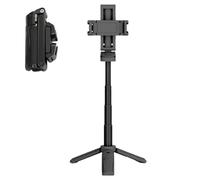 Phone Tripod Integrated, 360° Adjustable Selfie Stick, Portable Smartphone Tripod Stand, Easy Setup And Use, Stable/Secure Support, Black/White FOR Videos, Live Streaming