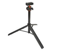 Phone Tripod, Portable and Flexible Tripod with 2 in 1 Phone Clip, Cell Phone Tripod Selfie Stick for Video Recording, 360° Ball Head 1/4 Inch Screw Cold Shoe
