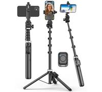 Phone Tripod & Selfie Stick, 60" Phone Stand Tripod, Cell Phone Selfie Stand, Phone Tripod with Remote, Tripod iPhone Mount,Phone Stand for Recording, for Gopro Tripod
