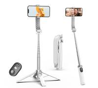 Phone Tripod & Selfie Stick, Lightweight All in One Phone Tripod with Wireless Remote, Portable Smartphone Tripod Stand Compatible with, iPhone/Samsung/Huawei, etc.