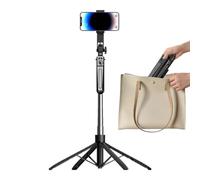 Phone Tripod With Light Extendable Cell Phone Holder Camera Stand