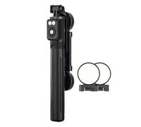 Phone Tripod with Remote Control, Portable Phone Tripod, Long Extendable Wireless Selfie Stick for Smartphone, Remote Control and Light for Video Recording
