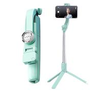 Phone Tripod with Wireless Remote Shutter - Extendable Tripod for Selfie Stick, Selfie Stick Tripod with Remote Control | Mobile Phone Holder with Drawing Cat Pattern