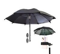 Phone Umbrella for Sun, Versatile Phone Parasol | Suction Cup UV Protection Carrier Sun Visor Anti-Glare for Beach Temperature Control Prevent