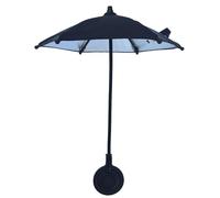 Phone Umbrella, Mini Sun Shade for Phone, MagSafe Compatible, Telescopic, Portable, Hands-Free Holder with Strong Attachment, 9.84 in (25 cm) Wide, Black