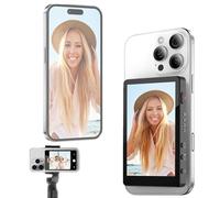 Phone Vlog Selfie Monitor Screen for iPhone,Magnetic Selfie Screen Monitor for Rear Camera Selfie,65FT Remote Take Photo,Wired/Wireless Remote,Camera Monitor Live Stream for TikTok YouTube