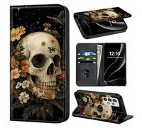 Phone Wallet for Galaxy A23 5G with Card Holder for Samsung A23 5G Case PU Leather Folio with RFID Blocking Stand Phone Cover Magnetic Closure,Lotus Pond with Black White Divine Birds