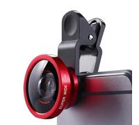 Phone Wide Angle Lens, Portable Camera Lens 0.4 Times Wide Angle | Long Life Phone Camera, Small Lens for, Easy to Install Clip Design