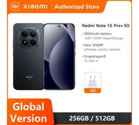 Phone Xiaomi Global Version Mobile Phones Redmi Note 15 Pro+ 5G Snapdragon® 7s Gen 4 NFC 6.83" CrystalRes AMOLED display 6500mAh 12GB 512GB Brown