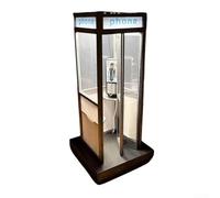 Phonebooth Lamp for Indoor Residential Use Featuring Smooth Light Diffusion and Space Conscious Dimensions for Nightstands