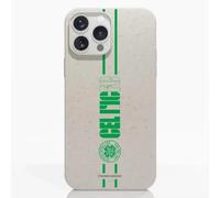 PHONECASES3D Celtic FC Mobile Case for Apple iPhone 13 Pro MAX - Double Stripe - Ergonomic Design - Lightweight and Durable Protection for Mobile Phone - White