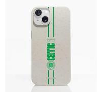 PHONECASES3D Celtic FC Mobile Case for Apple iPhone 14 - Double Stripe - Ergonomic Design - Lightweight and Durable Protection for Mobile Phone - White