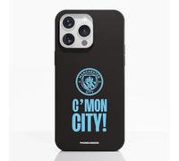 PHONECASES3D - Mobile Case Compatible with Apple iPhone 15 Pro MAX Official Man City Compostable Plant-Based Black