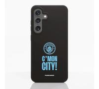 PHONECASES3D - Mobile Case Compatible with Samsung Galaxy S24 Official Man City Compostable Plant-Based Black