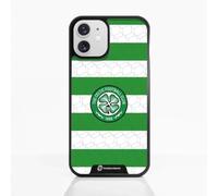 PHONECASES3D Mobile Case for Apple iPhone 12 Mini Celtic FC - Stripes - Patented 3D Effect Case - Lightweight and Durable Protection - Black