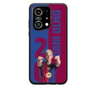 PHONECASES3D - Mobile Phone Case for Oppo Find X5 Official FC Barcelona TPU Protector Black