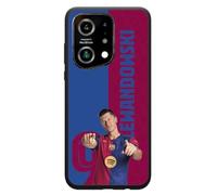 PHONECASES3D - Mobile Phone Case for Oppo Find X5 Official FC Barcelona TPU Protector Black