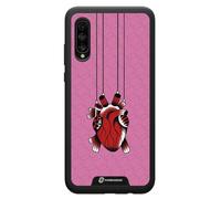 PHONECASES3D Mobile Phone Case for Samsung Galaxy A50 Sinsentido - 3D Phone Case - Heart Pendant - Case with 3D Effect Patented - Lightweight and Durable Protection - Black